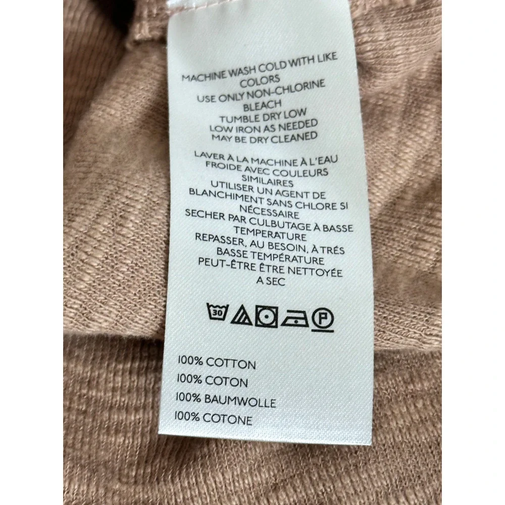 Free People Tan Brown Button-Up Ruffle Trim Cardigan - Picture 8 of 8